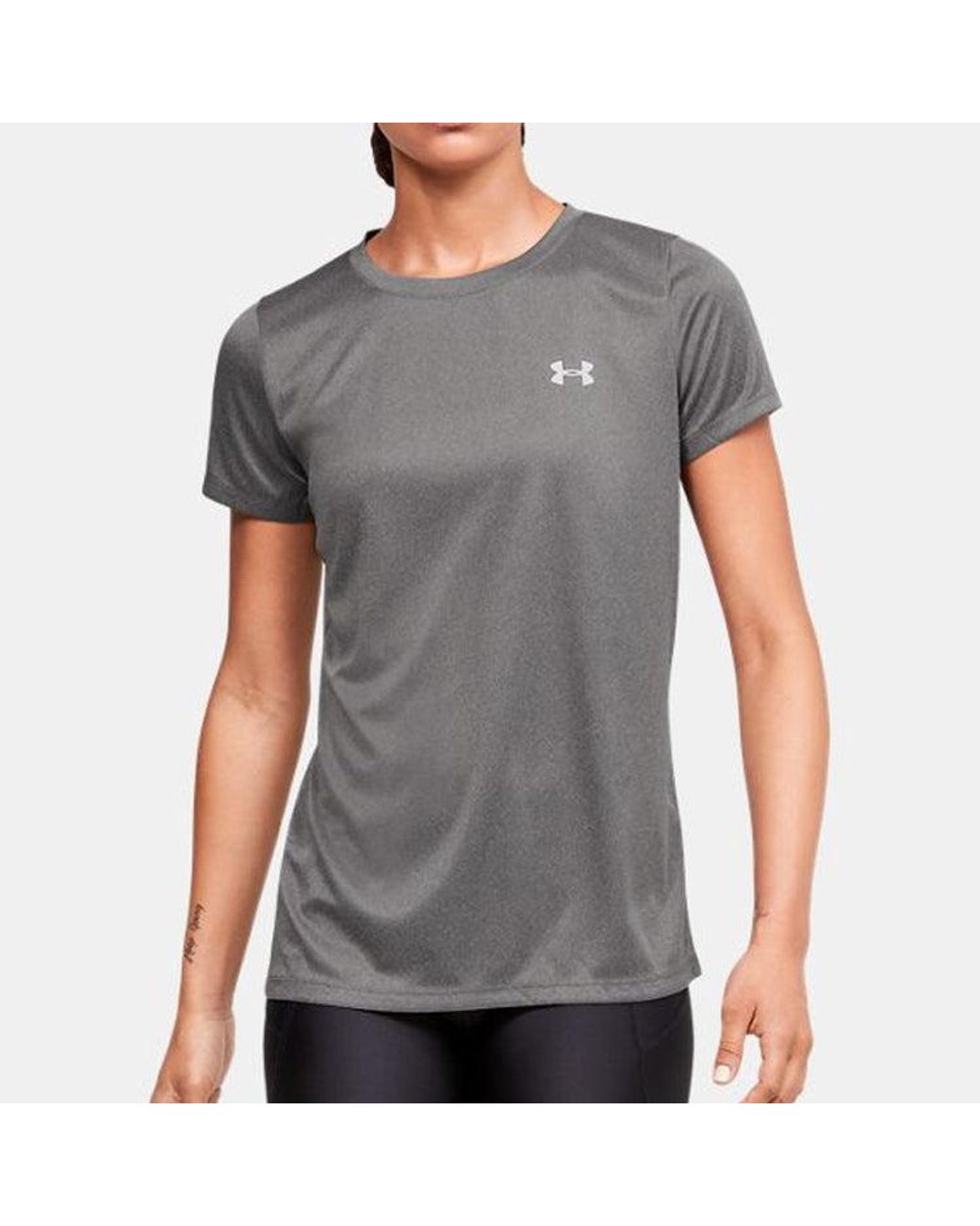 Under Armour Gray (Wmns) Ua Velocity Solid Crew Short Sleeve
