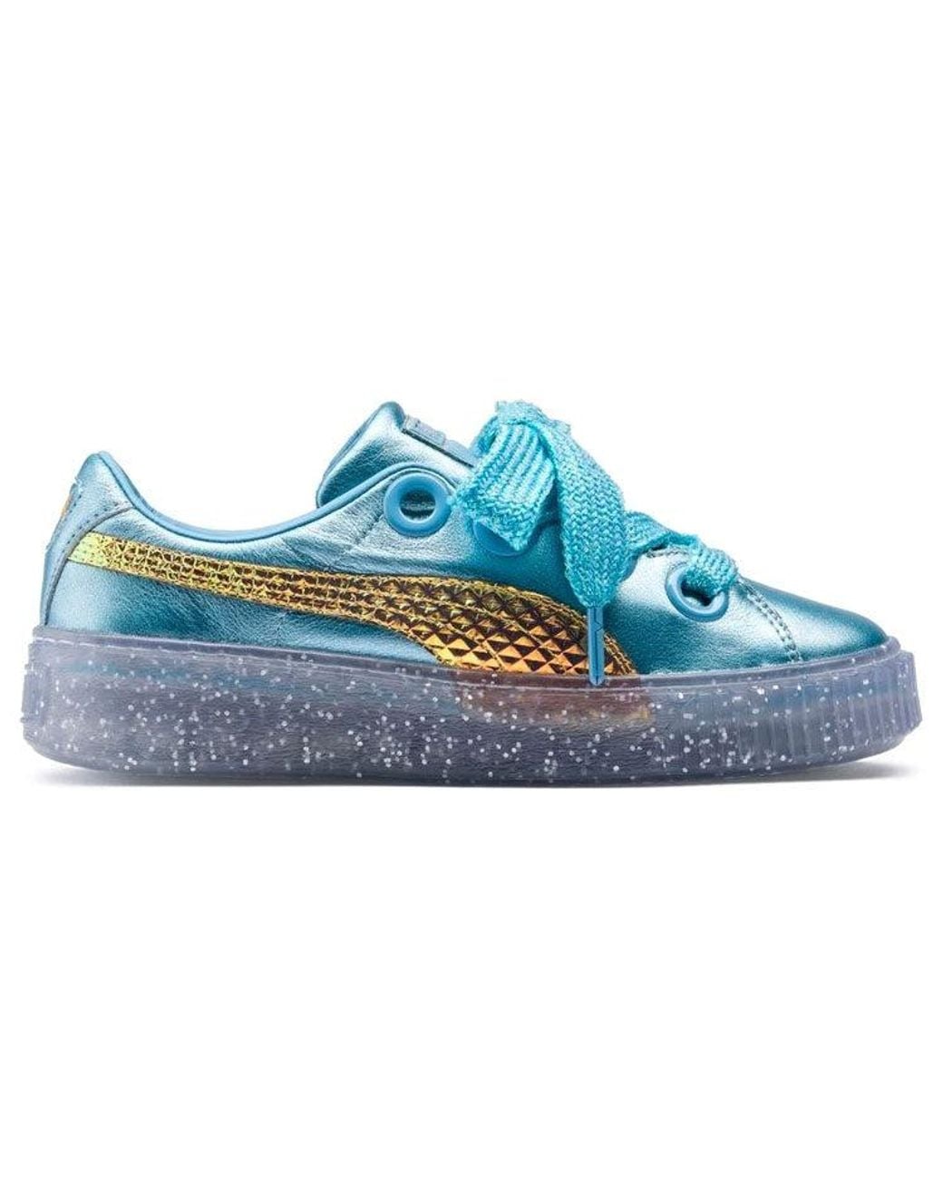 PUMA Blue (Wmns) Sophia Webster X Platform 'Glitter Princess'
