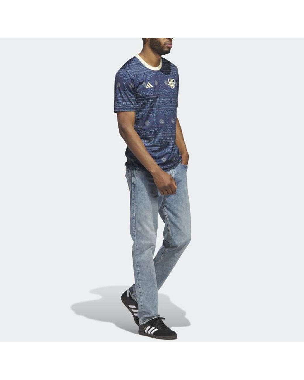 Adidas Blue Jamaica Tiro 23 Pre-Match Jersey 'Collegiate' for men