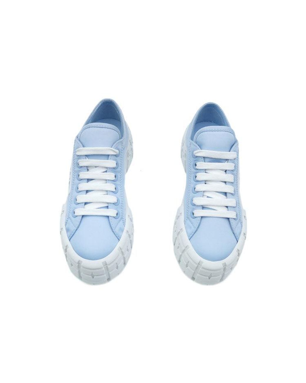 Prada Blue (Wmns) Double Wheel Re-Nylon Gabardine Sneakers