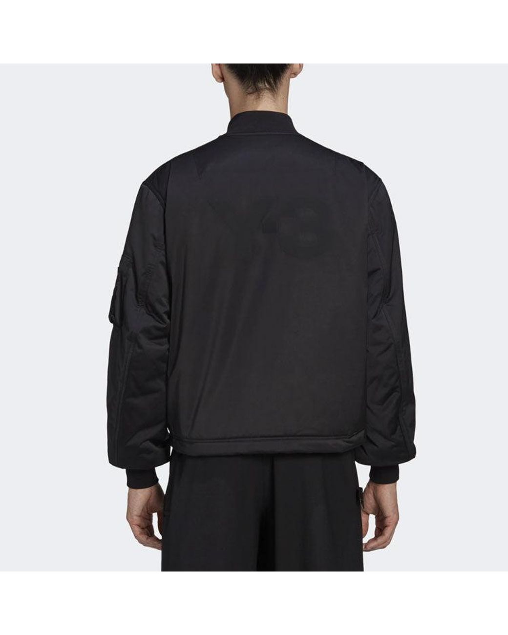 Adidas Black Y-3 Back Logo Printing Long Sleeves Jacket for men