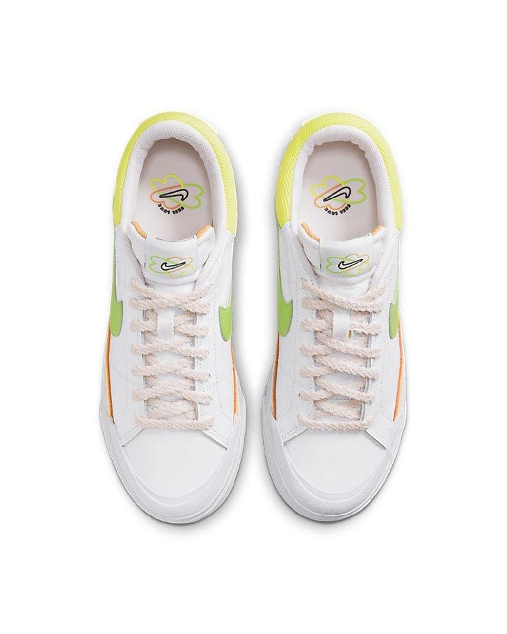 Nike White (Wmns) Court Legacy Lift 'Feel Love'