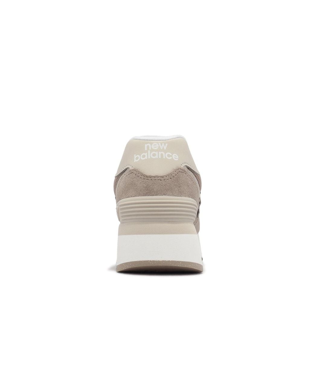 New Balance White (Wmns) 574+ 'Driftwood Timberwolf'