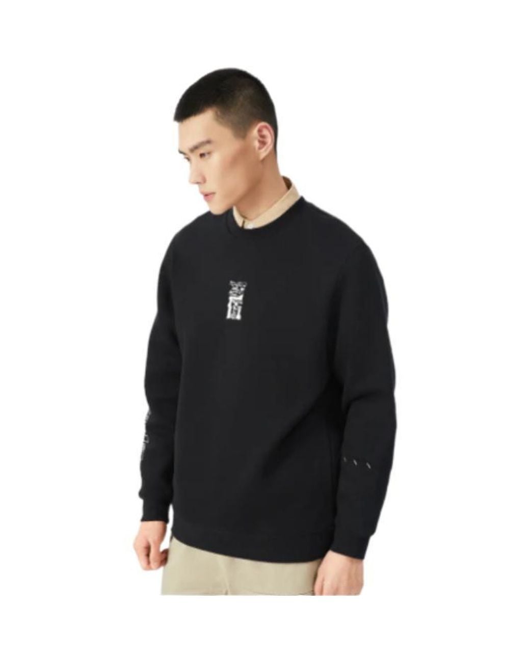 Li-ning Blue Badfive Sports Basketball Round Neck Pullover for men