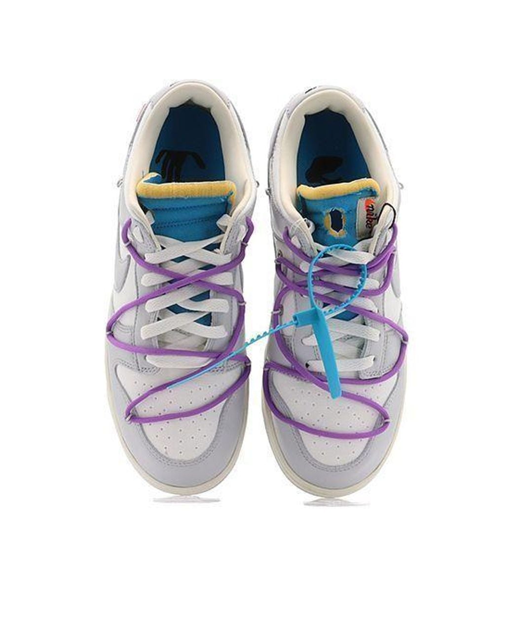 Nike Blue X Off- Dunk Low 'Lot 47 Of 50' for men