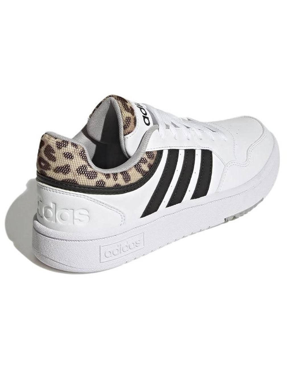 Adidas White (Wmns) Hoops 3.0 'Leopard'