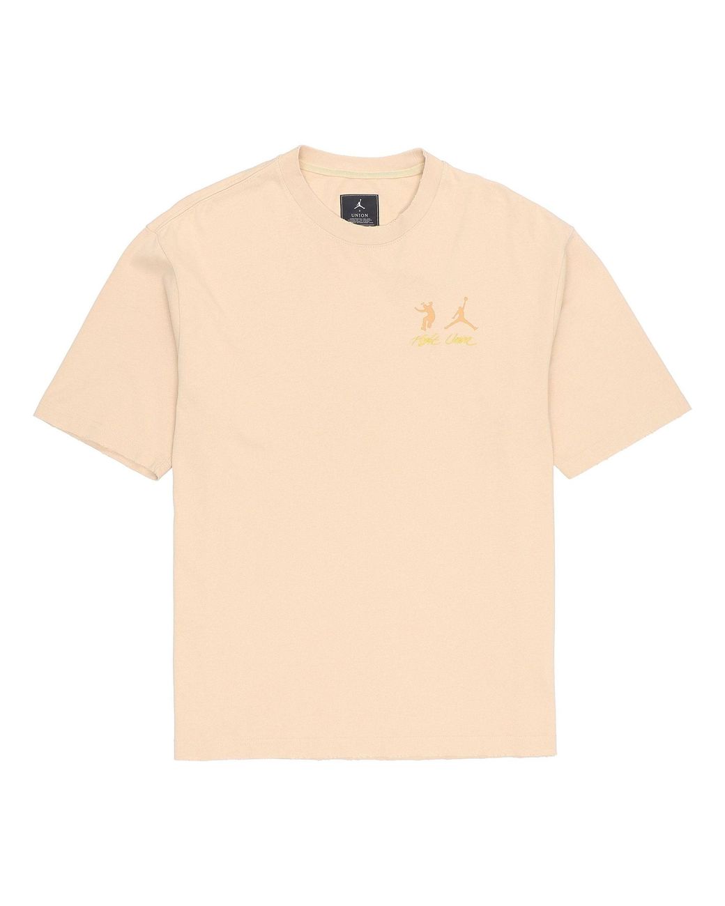 Nike Natural X Union Crossover Ss22 Solid Color Breathable Logo Round Neck Short Sleeve Asia Edition Khaki for men