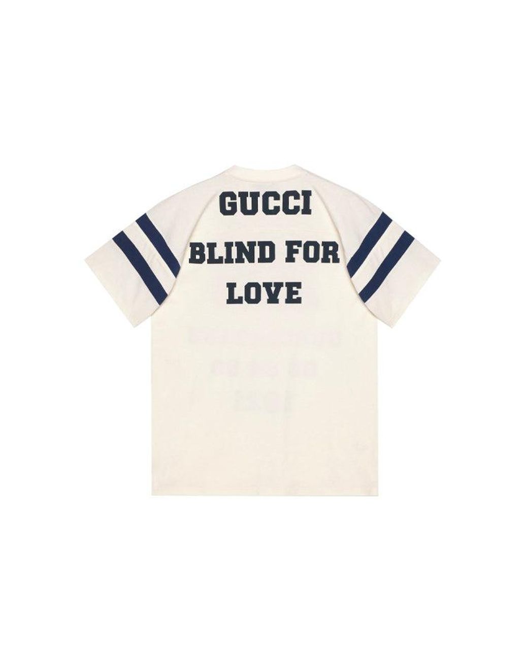 Gucci Blue Ss21 Alphabet Pattern Loose Short Sleeve T-Shirt for men