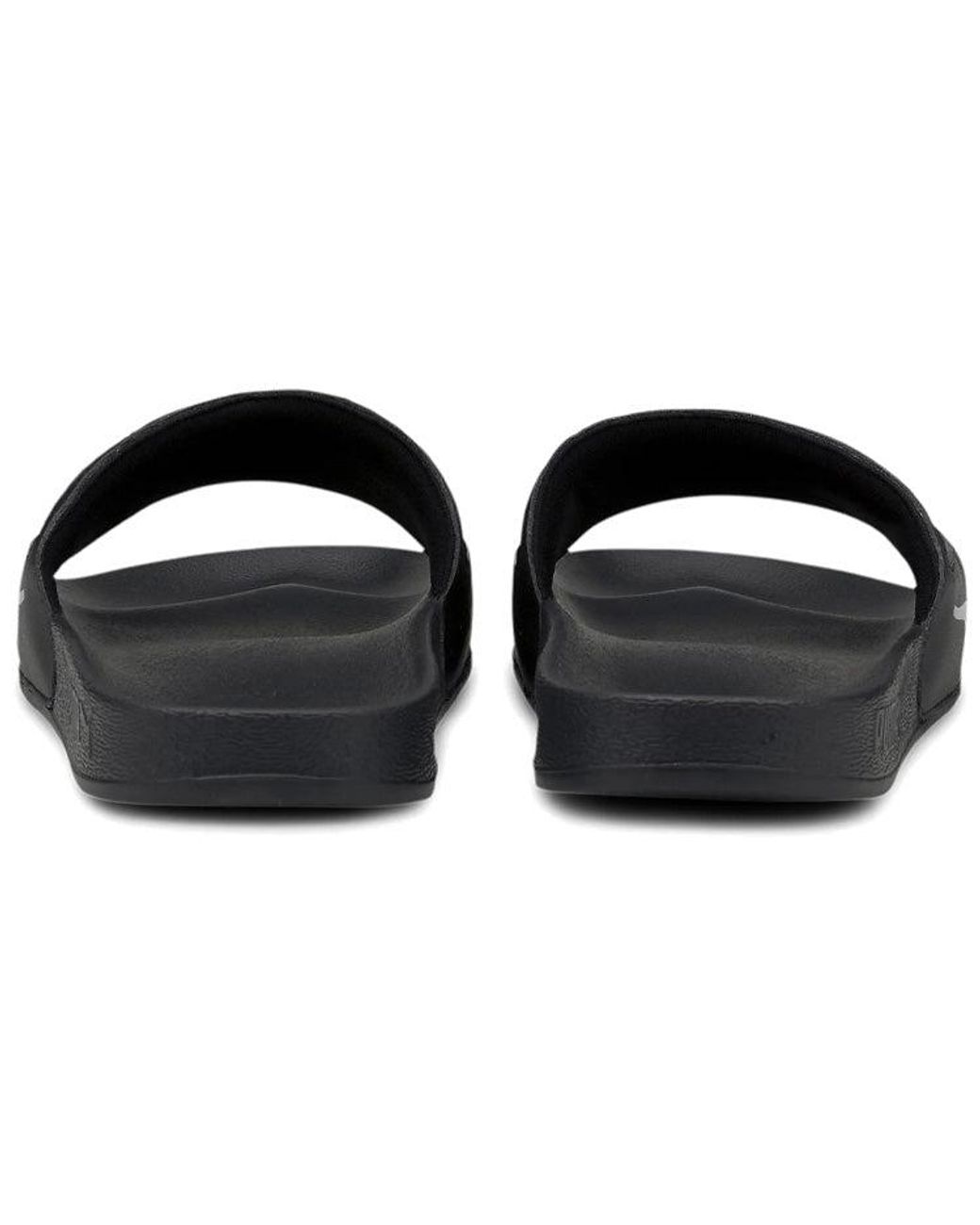 PUMA Black Leadcat Ftr Mono Slippers for men