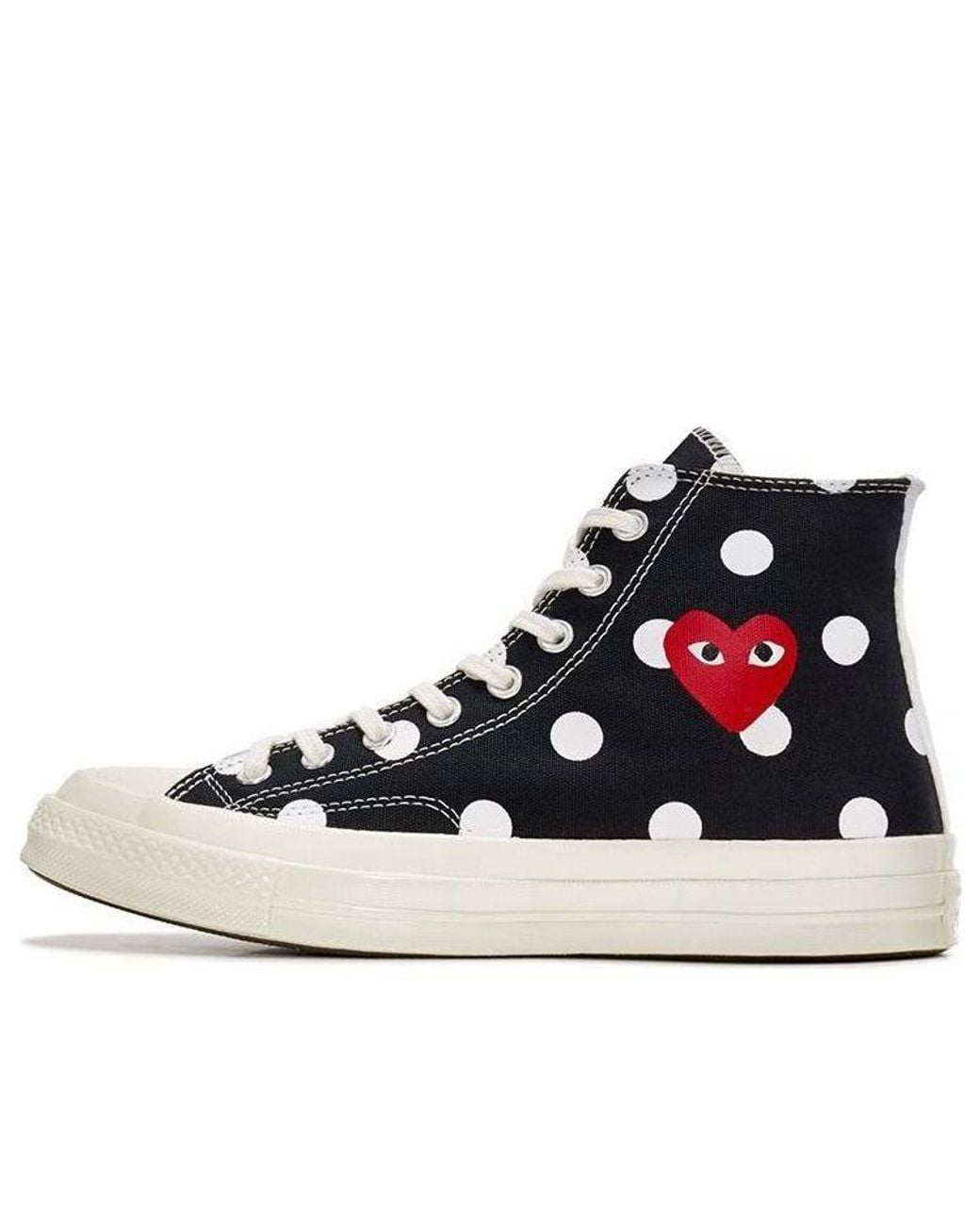 Converse Blue X Comme Des Garcons Play Chuck 70 Hi Polka Dot' for men