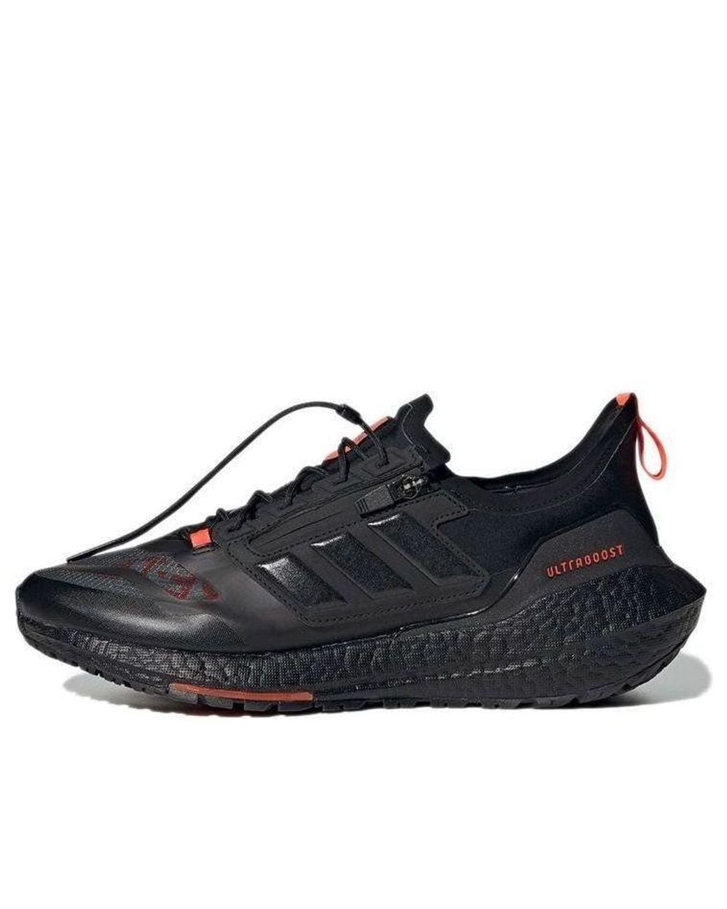 Adidas Black Ultra Boost 21 Gore-Tex Shoes 'Carbon Solar' for men