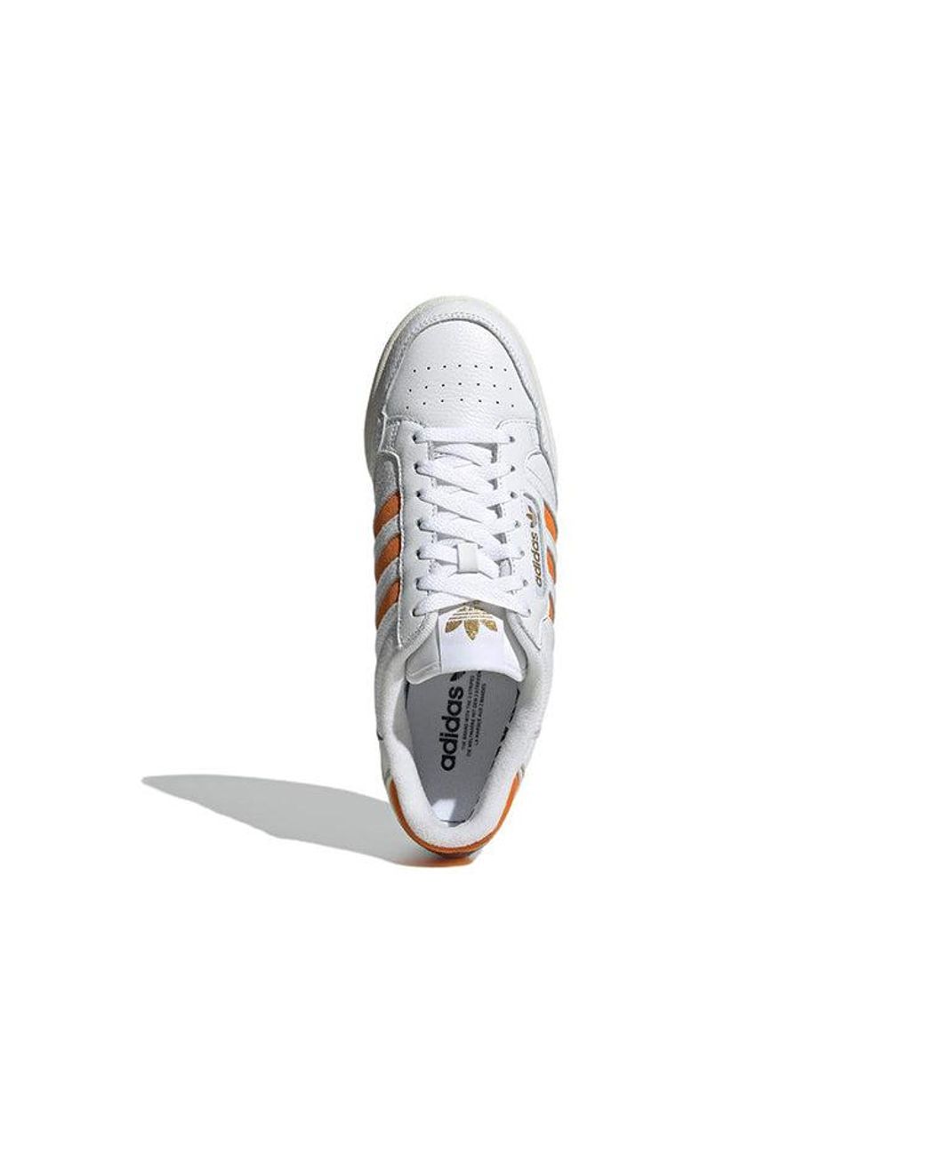 Adidas White Continental 80 Stripes Rush' for men