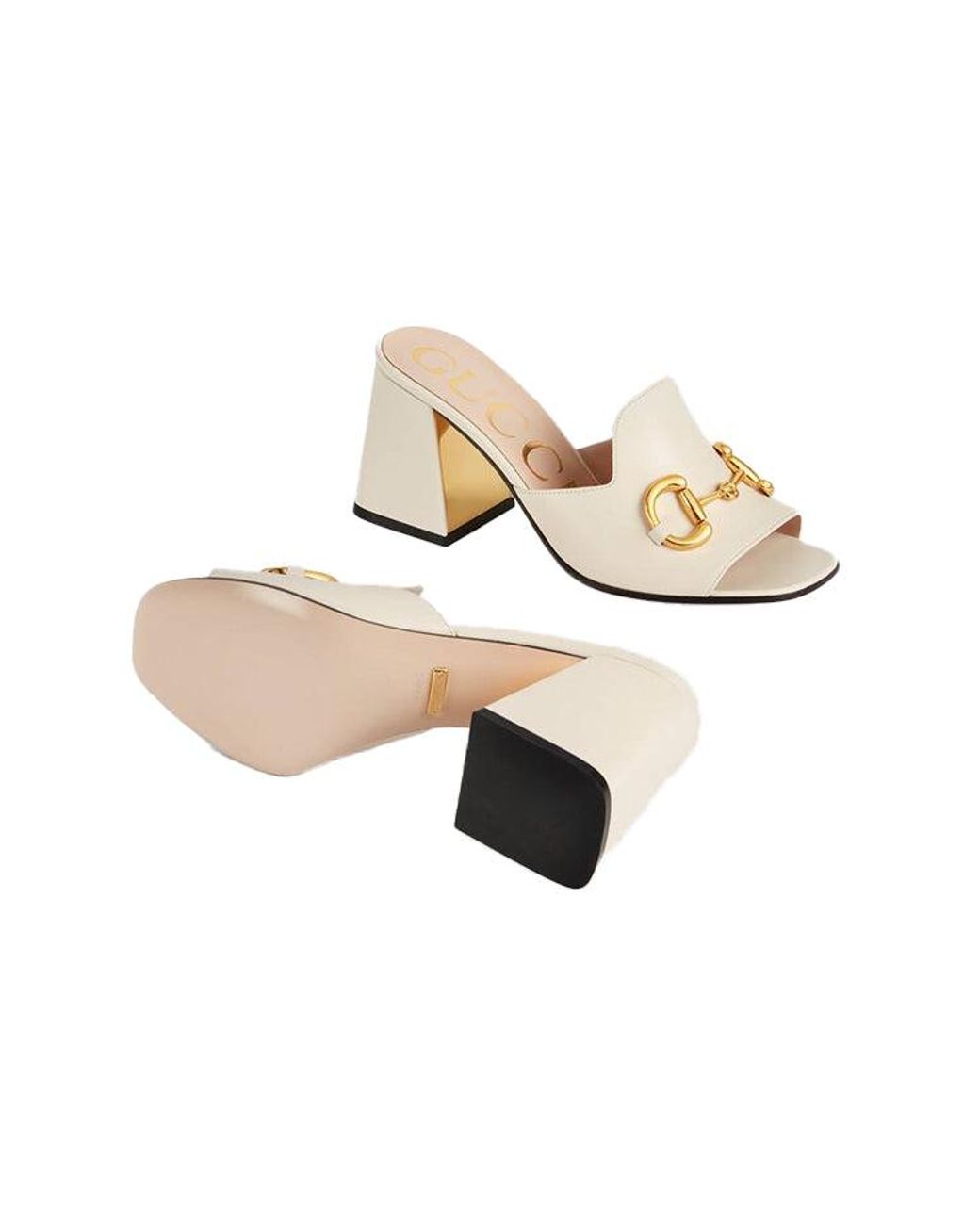 Gucci Natural (Wmns) Slide Sandal With Horsebit Leather'