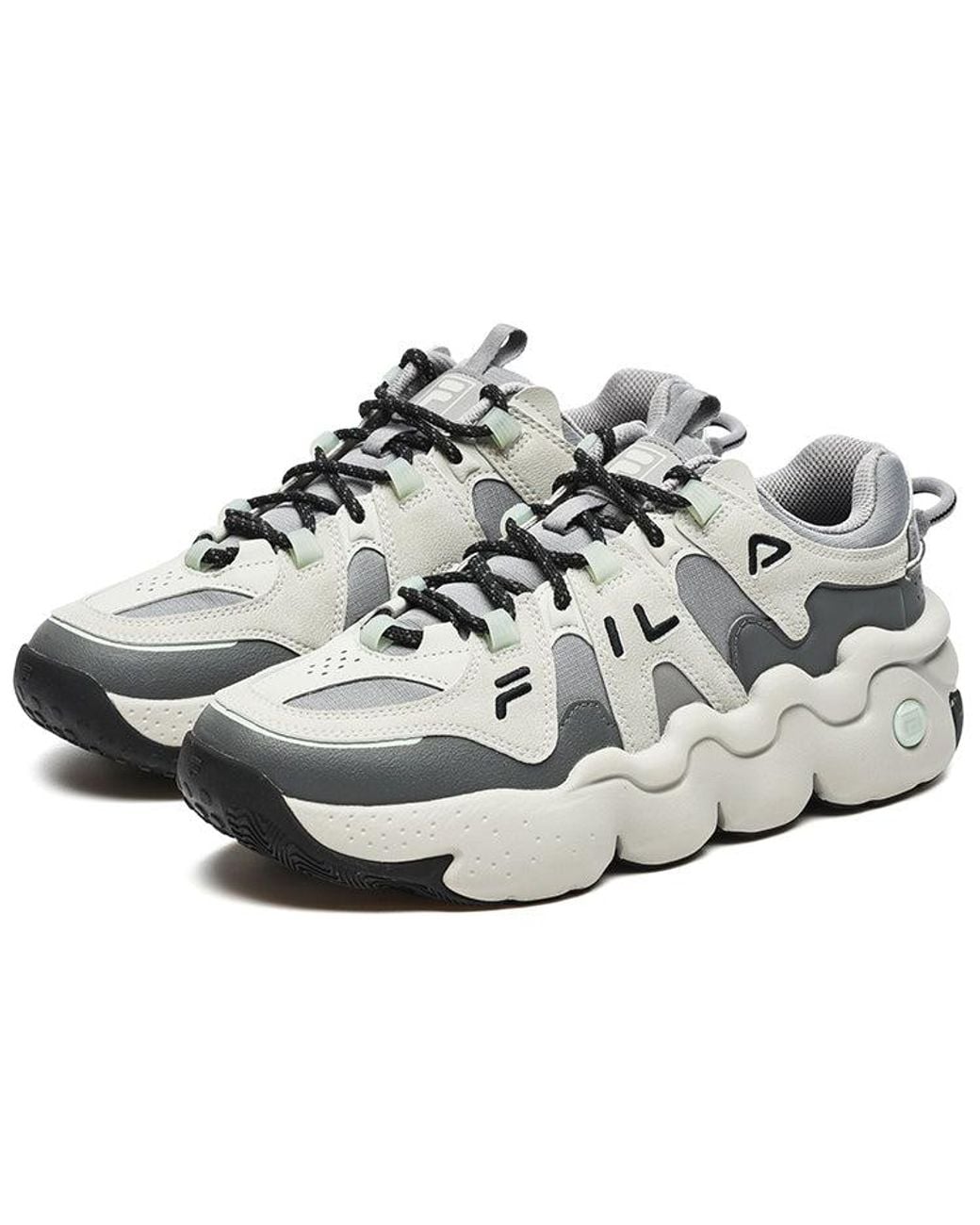 Fila White Panini Basketball Shoes for men