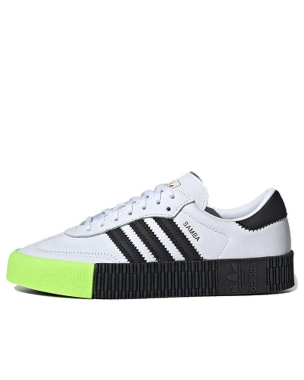 adidas Originals Adidas Sambarose 'signal Green' in White | Lyst