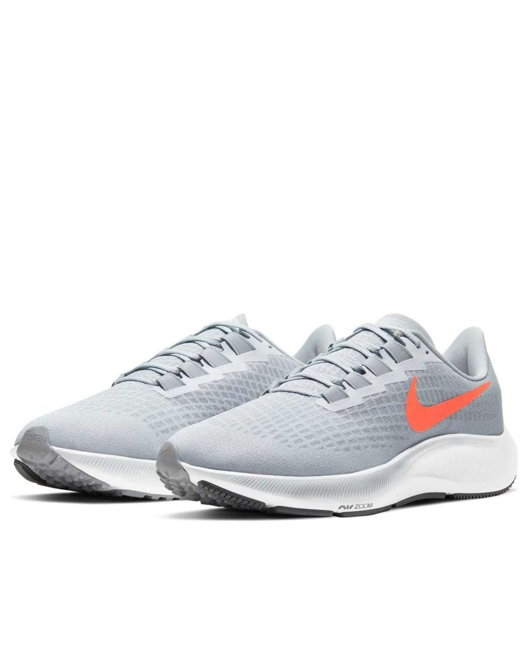 Nike White Air Zoom Pegasus 37 'Pure Platinum Hyper Crimson' for men