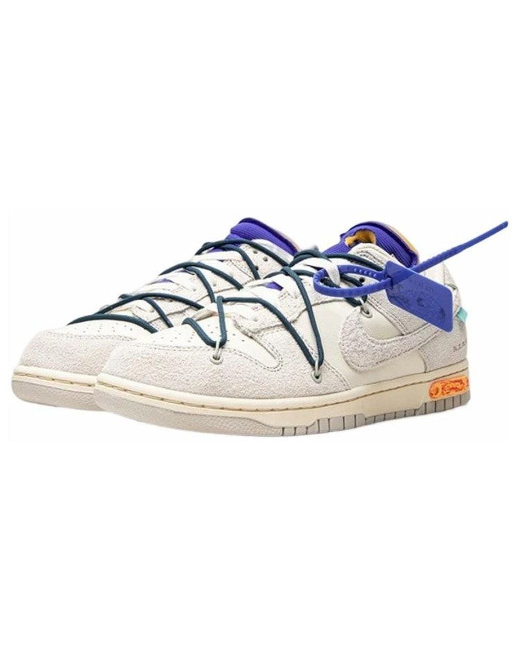 Nike Blue X Off- Dunk Low 'Lot 16 Of 50' for men
