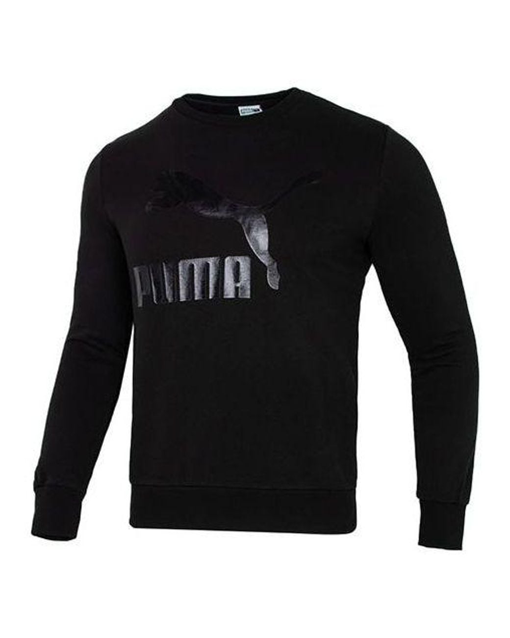 PUMA Black Classics Logo Crew Neck Sweater for men