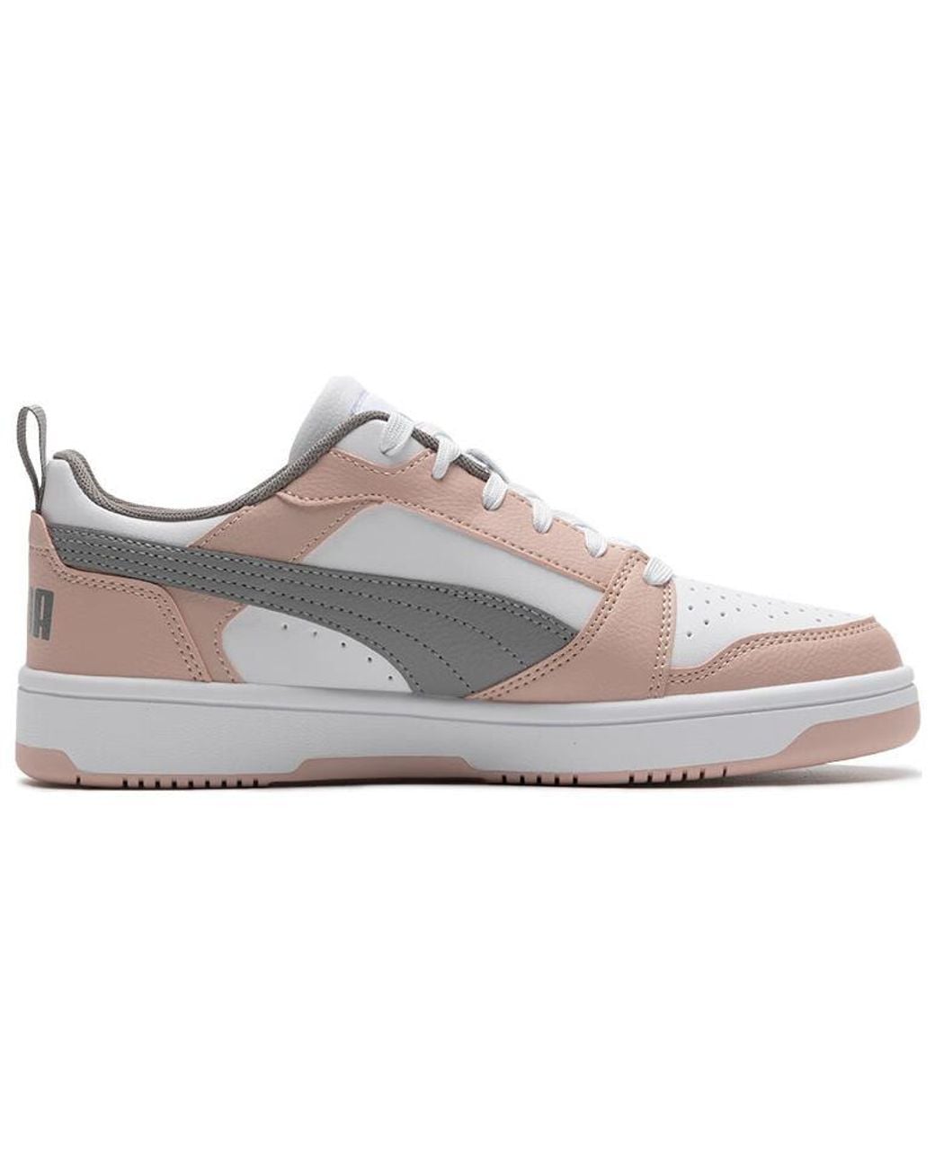 PUMA White (Wmns) Rebound V6 Low 'Rose Quartz'