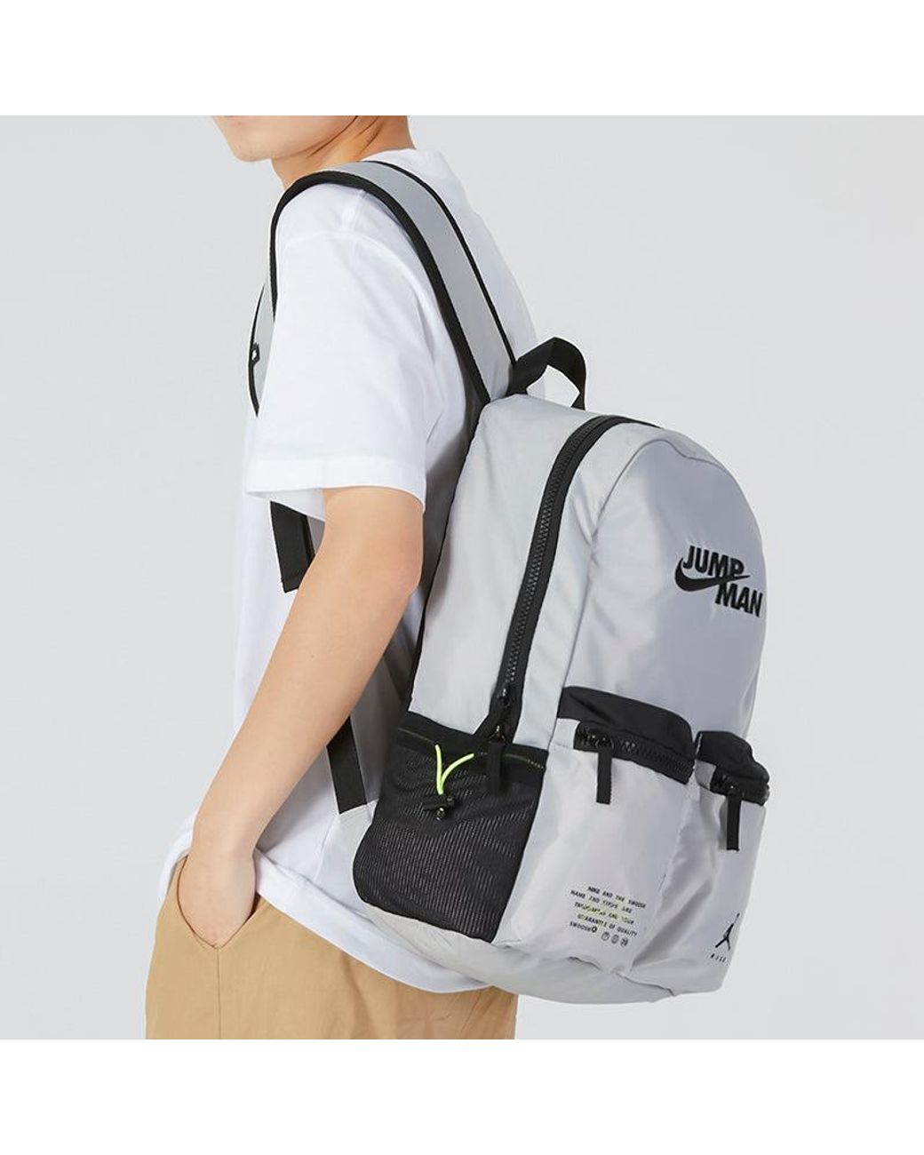 Nike Gray Jumpman X Nike Backpack for men