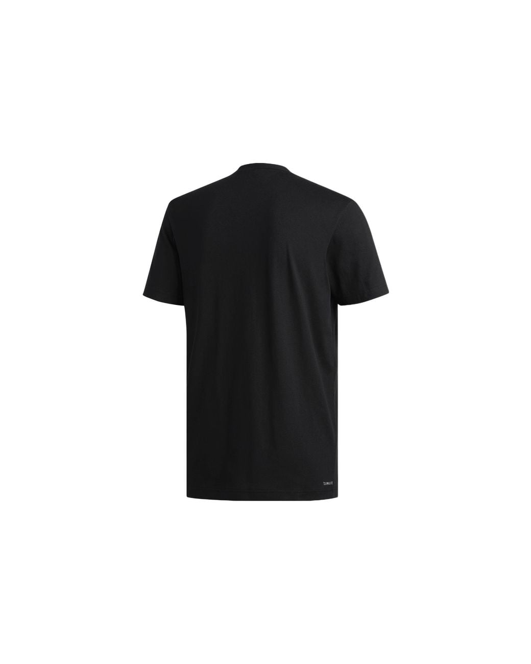 Adidas Black Casual Sports Printing Round Neck Pullover Short Sleeve T-Shirt for men