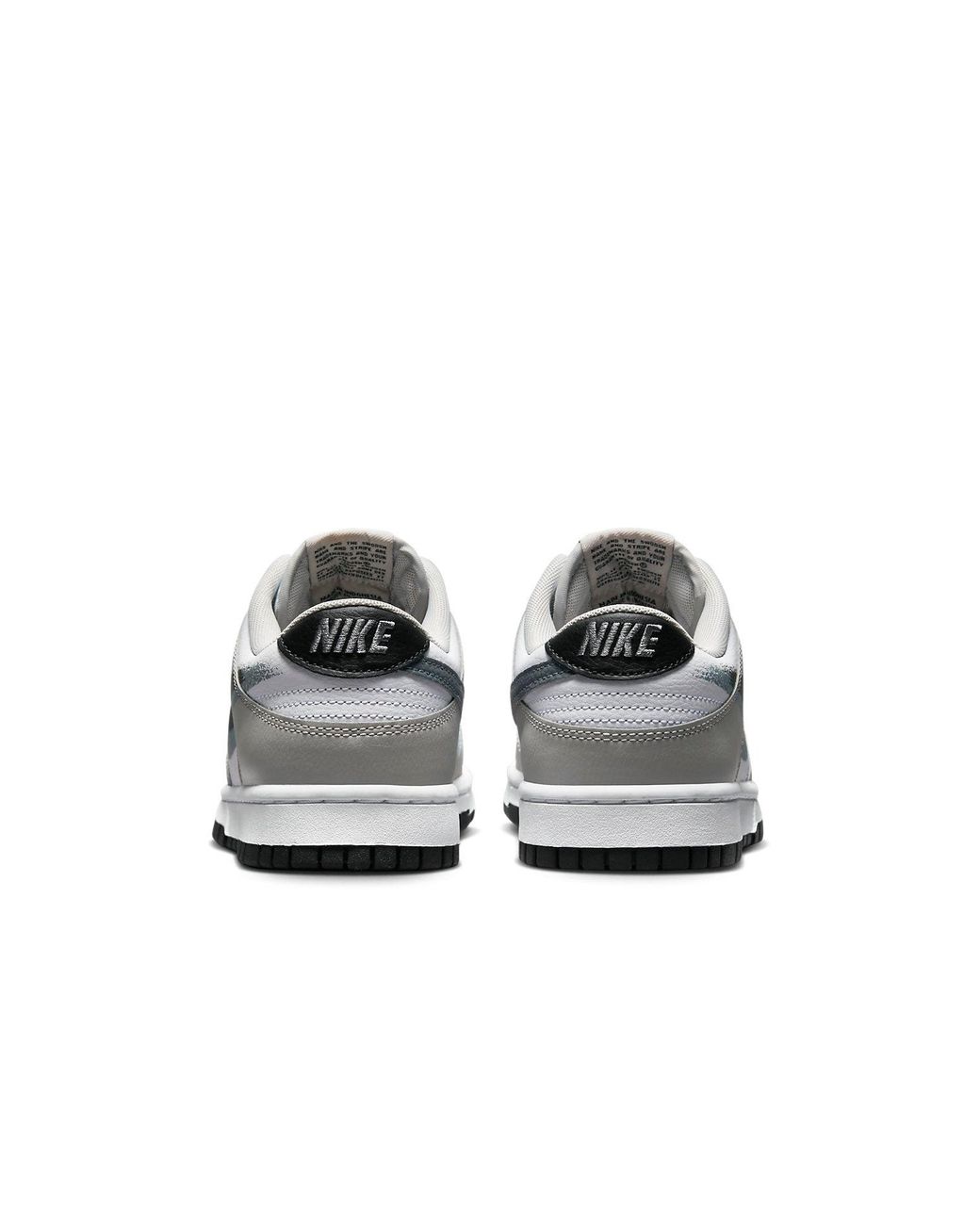 Nike White Dunk Low 'Spray Paint Swoosh' for men