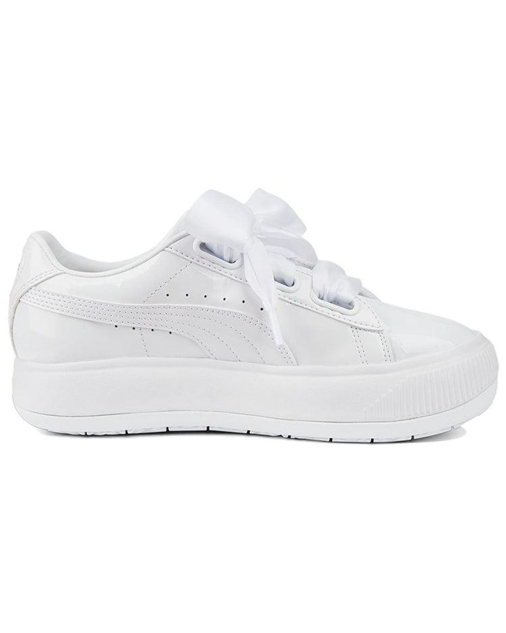 PUMA White (Wmns) Suede Mayu Heart Patent