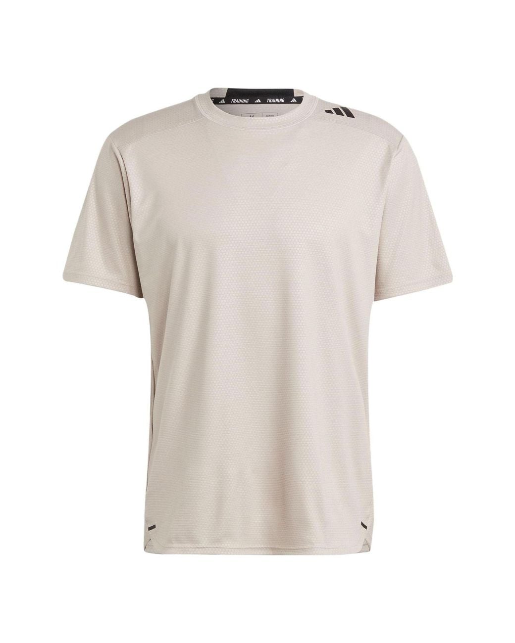 Adidas White D4T Strength Workout T-Shirt 'Wonder' for men