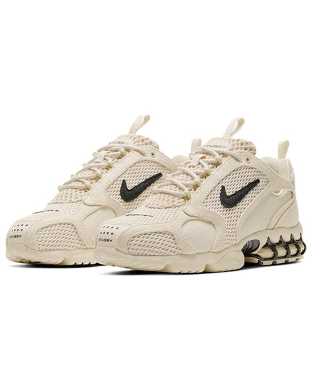Nike X Stussy Air Zoom Spiridon Caged 2 'Fossil' in White for Men