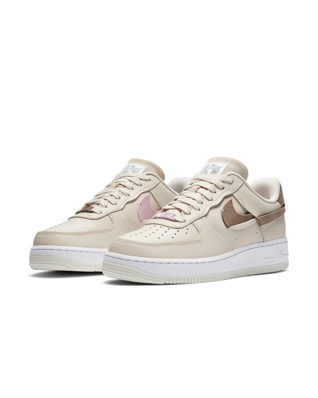 Nike White (Wmns) Air Force 1 Low Vandalized 'Light Orewood'