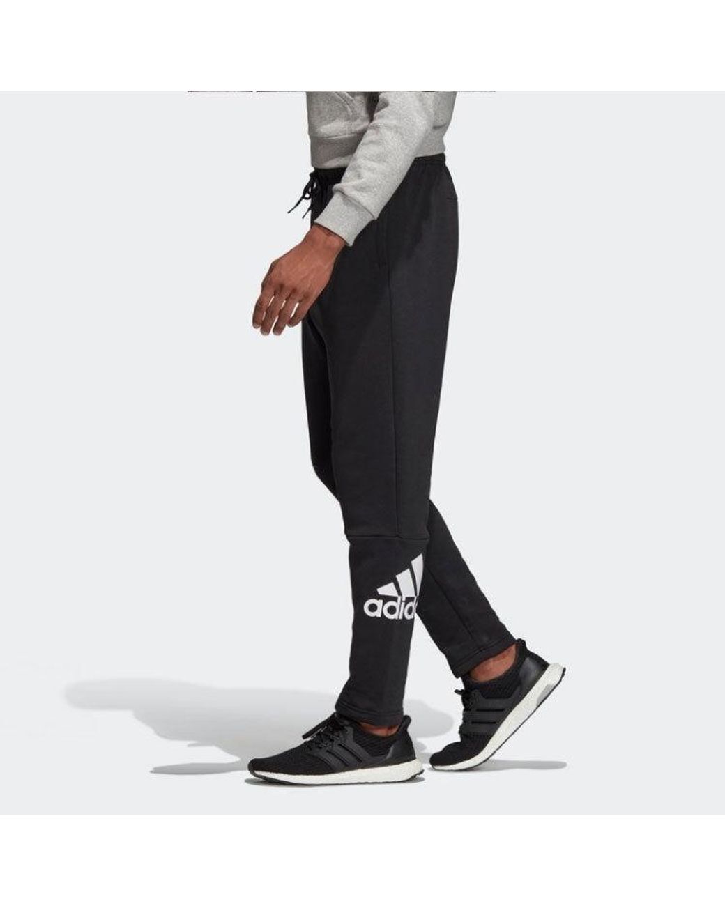 Adidas Black Mh Bos Pnt Fl Sports Trouser for men