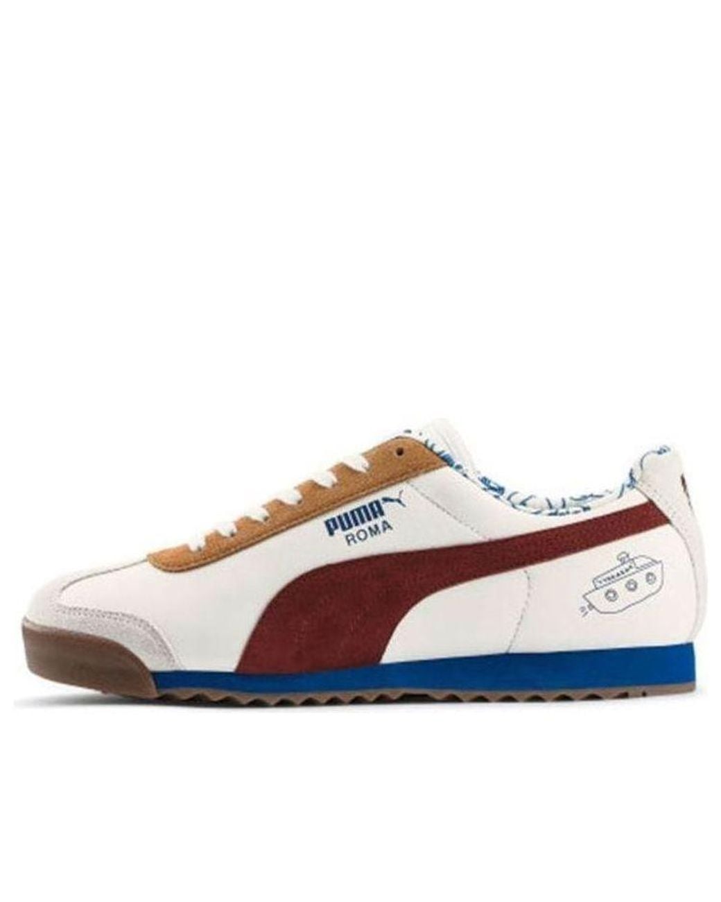 PUMA White Tyakasha Roma Crimson' for men