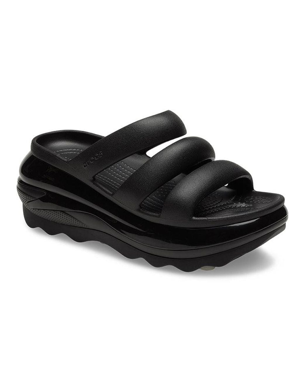 CROCSTM Black Mega Crush Triple Strap for men
