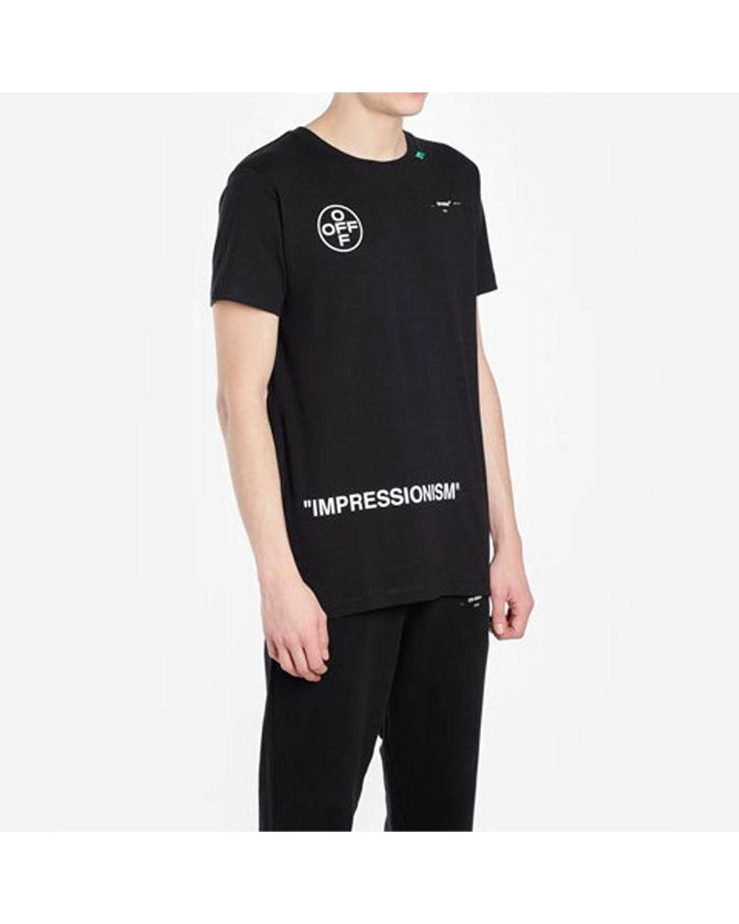 Off-White c/o Virgil Abloh Black Ss19 Graffiti Arrows Short Sleeve for men