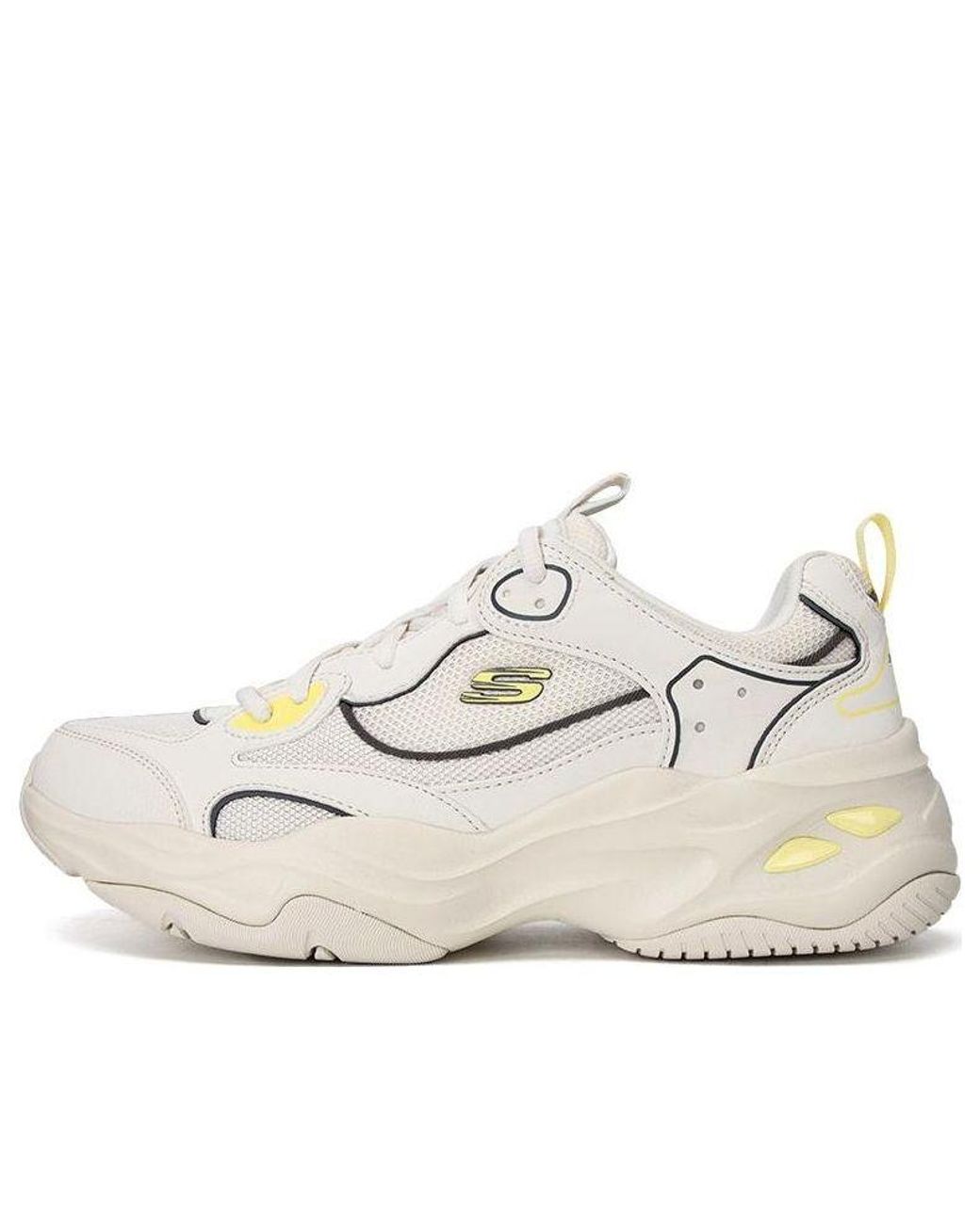 Skechers White Dlites 4.0 'Cream' for men