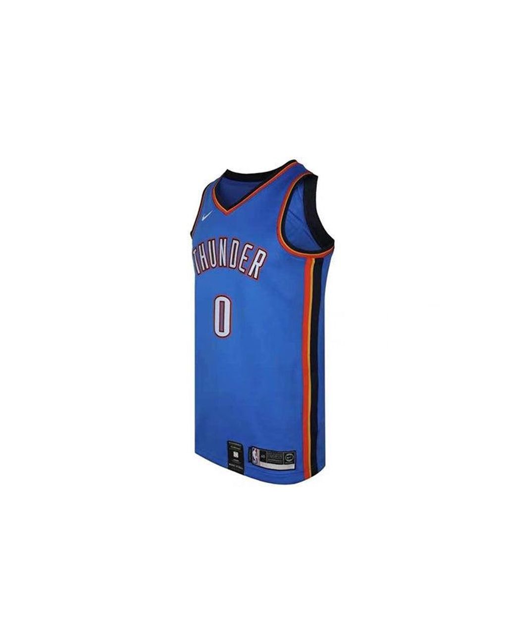 Nike Blue Nba Oklahoma City Thunder Russell Westbrook 0 Swingman Tank for men