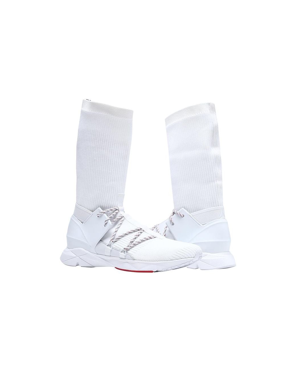Reebok White Sock Runner Caged