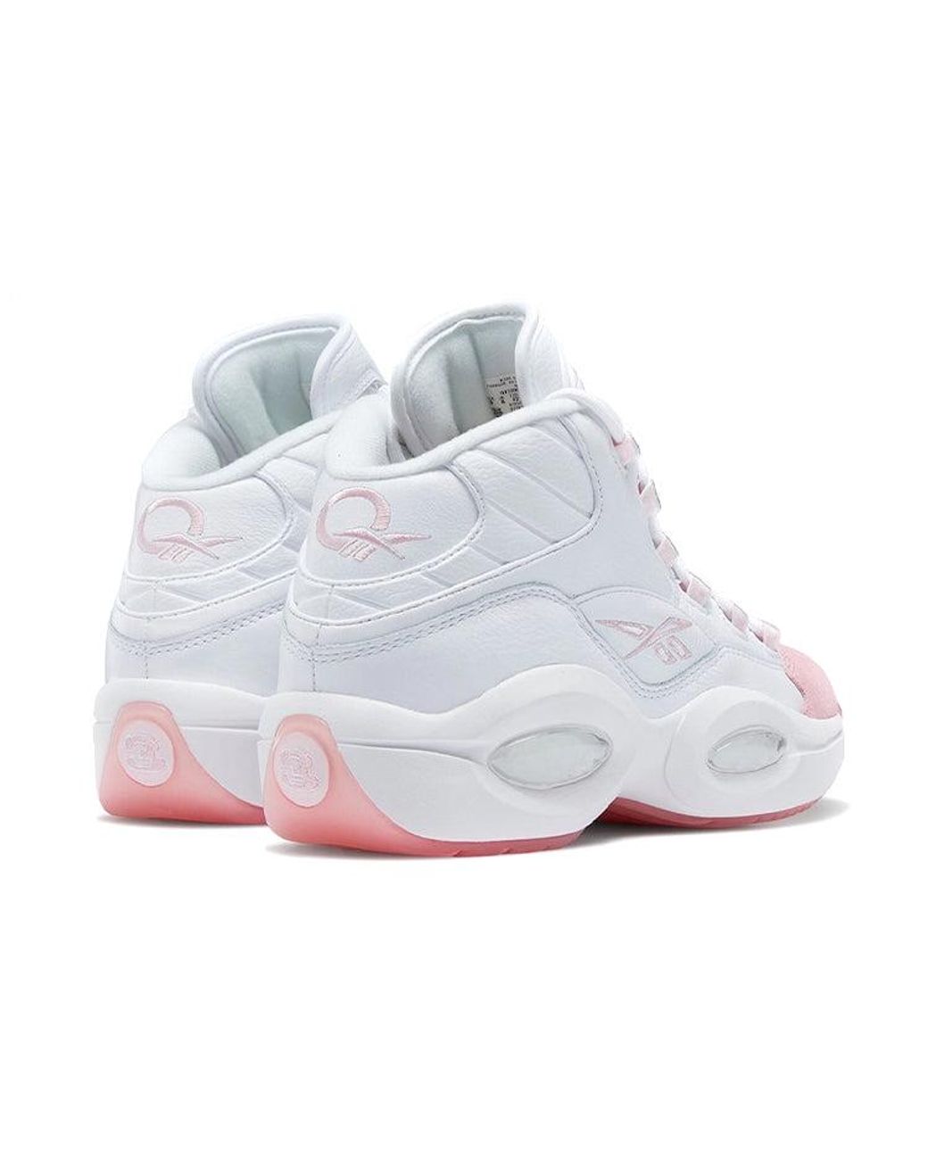 Reebok White Question Mid Toe' for men