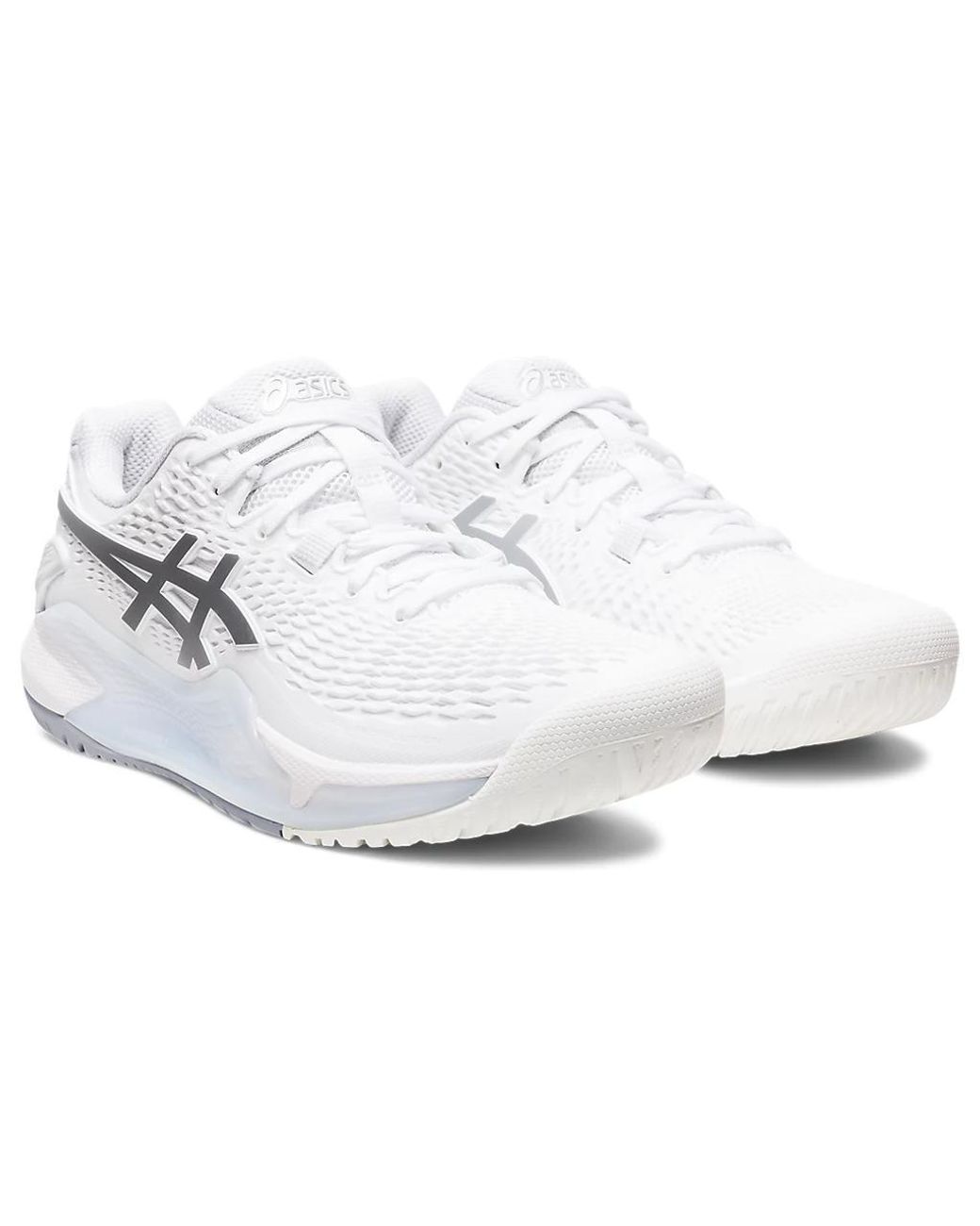 Asics White (Wmns) Gel-Resolution 9 Wide Pure'