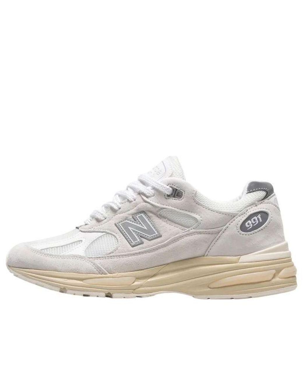 New Balance White 991V2 Made for men