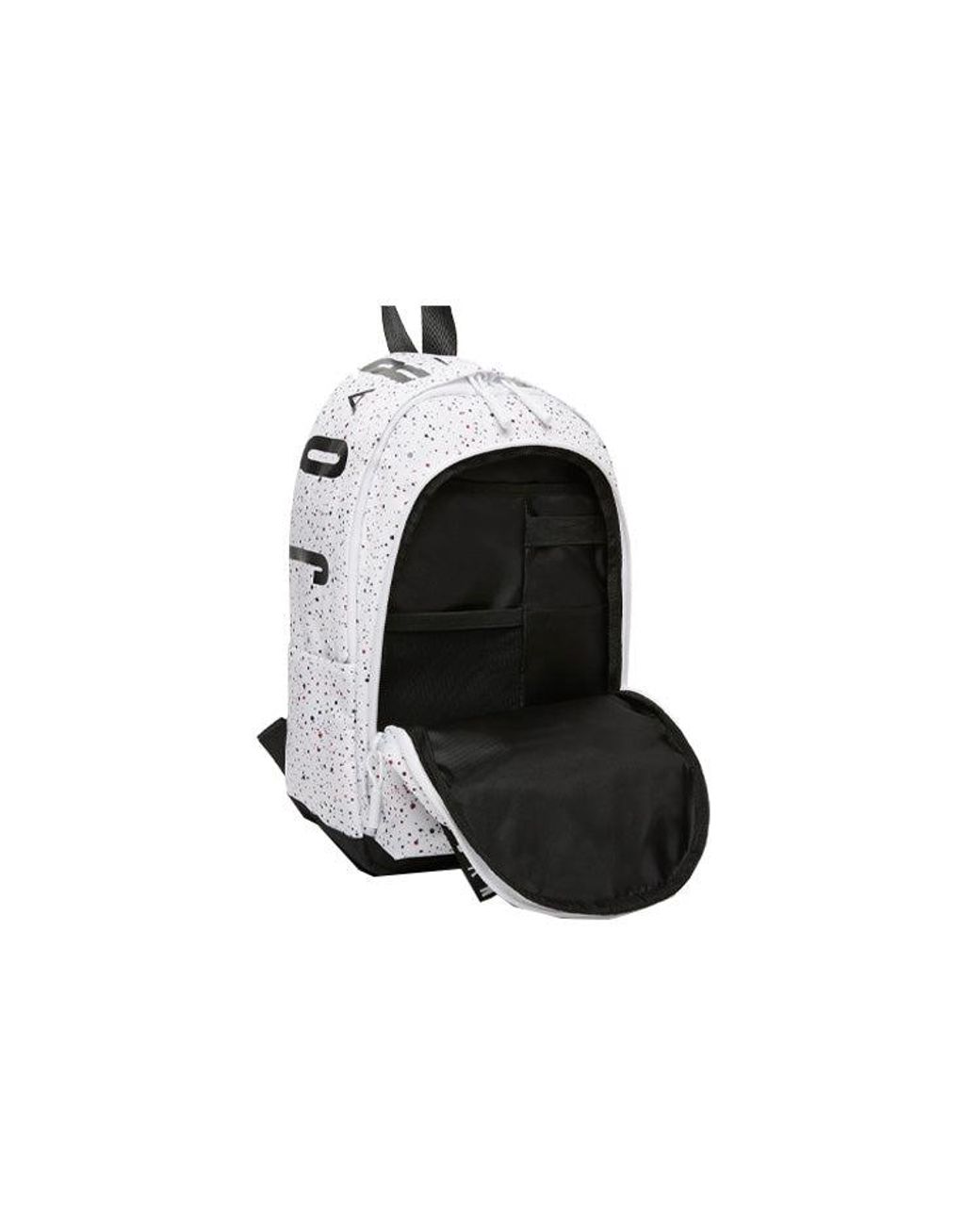 Nike White Athletic Zipper Opening Adjustable Strap Schoolbag Backpack