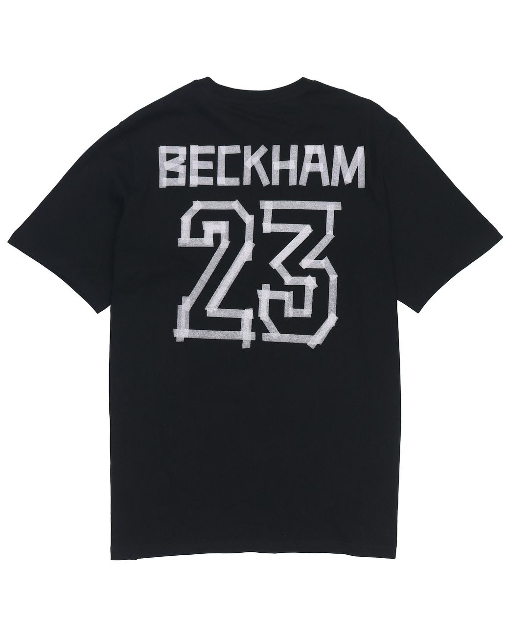 Adidas Black Beckham G T Athleisure Casual Sports Alphabet Round Neck Short Sleeve David Beckham No. 23 T-Shirt for men