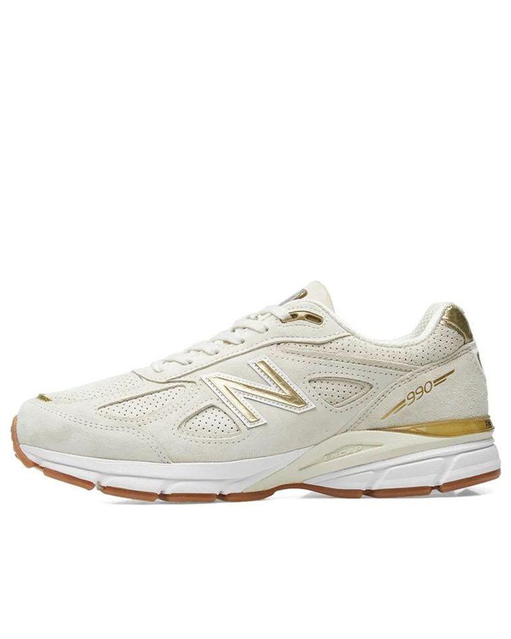 New Balance White 990v4 Made In Usa for men
