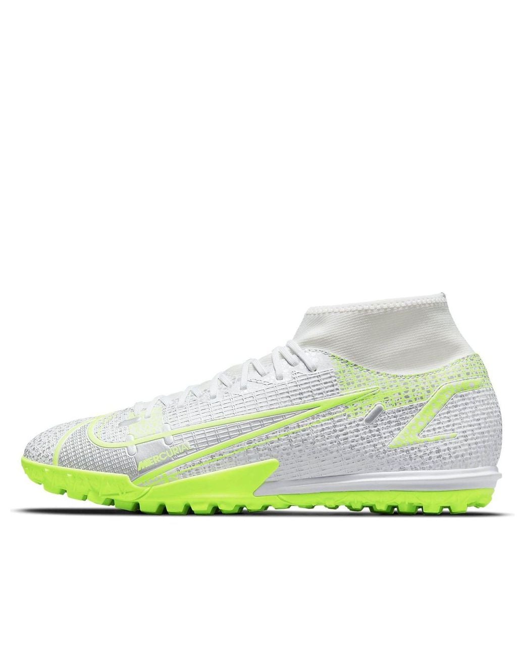 Nike Green Mercurial Superfly 8 Academy Tf 'Metallic Volt' for men