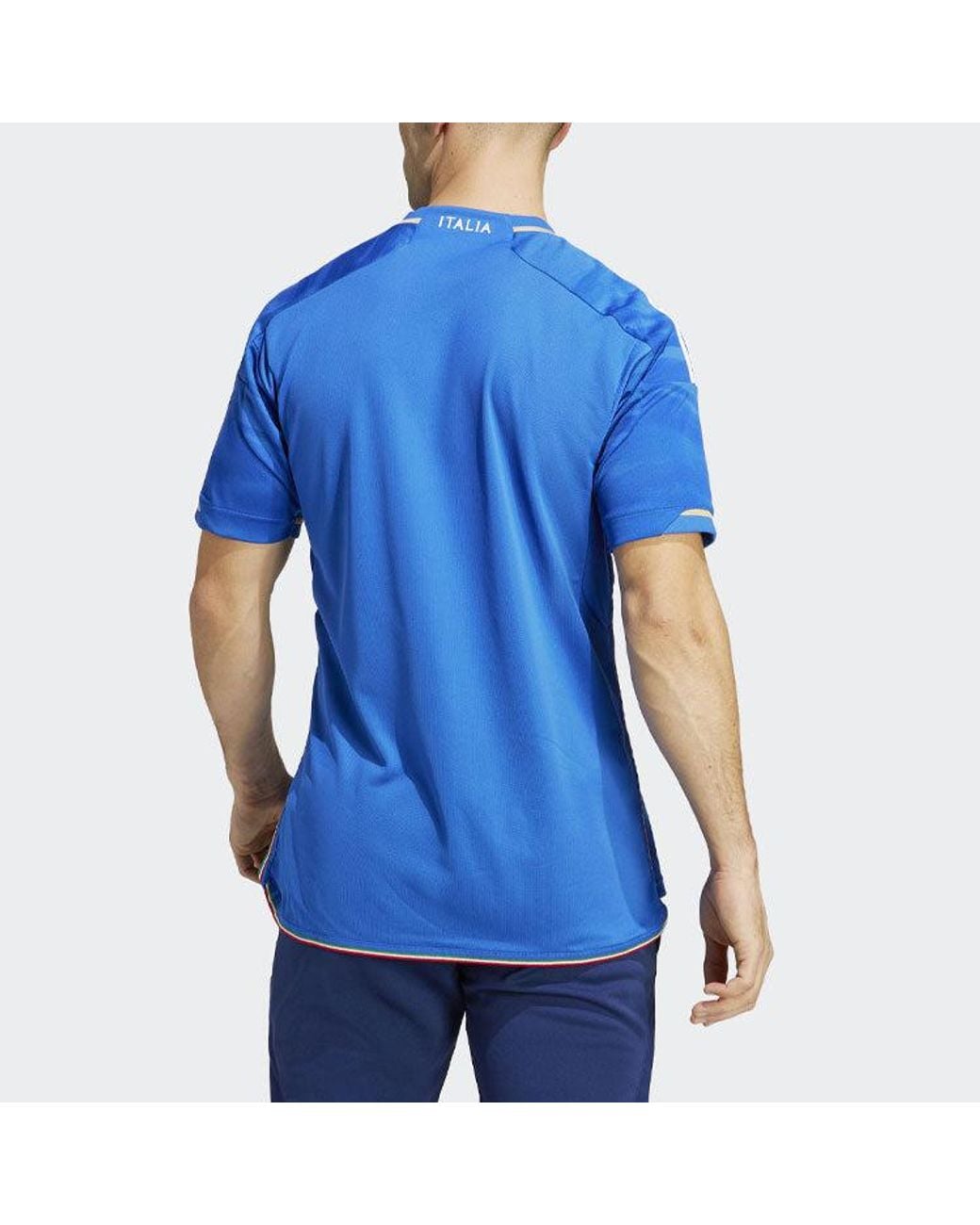 Adidas Blue Italy Home Shirt 2023 for men