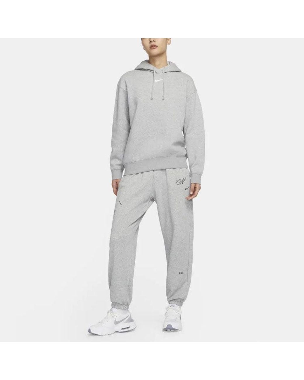 Nike Gray (Wmns) Sportswear Collection Fleece Hoodie