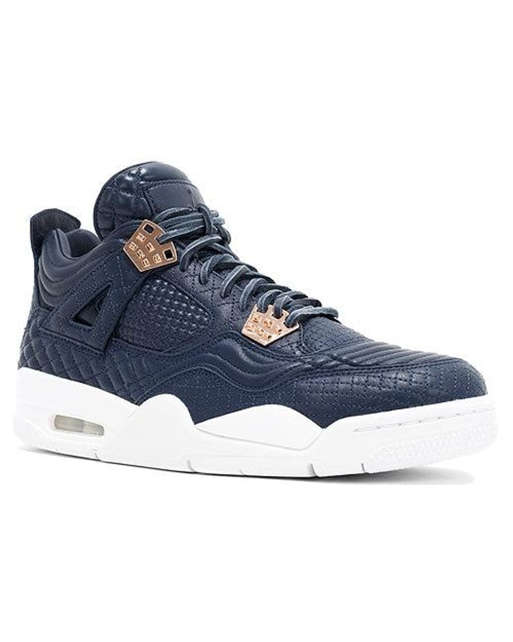 Nike Blue Air 4 Retro Premium "Obsidian" Shoes for men