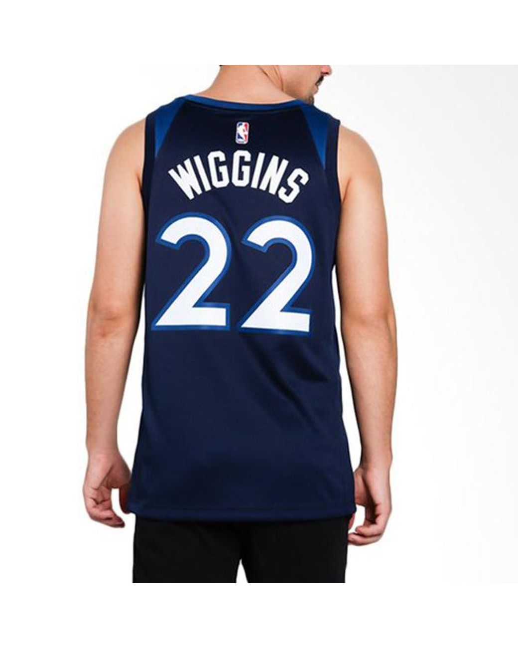 Nike Blue Nba Andrew Wiggins Icon Edition Swingman Jersey Sw Fan Edition Minnesota Timberwolves Dark for men