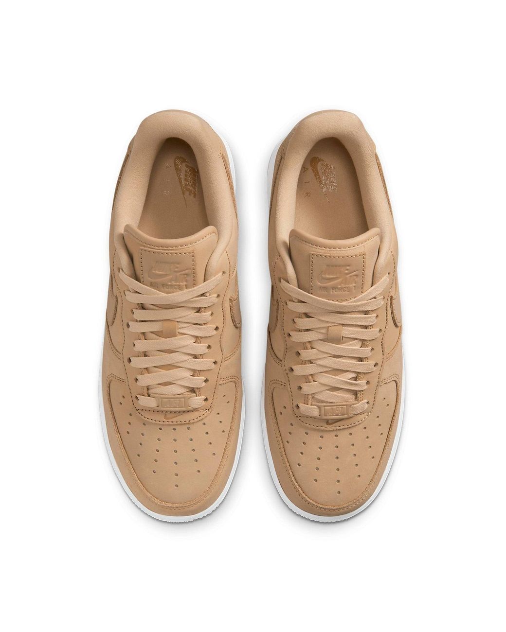 Nike Natural Air Force 1 Premium Dr9503-201 Sneaker 5 Tan Leather Shoes Gbnc253