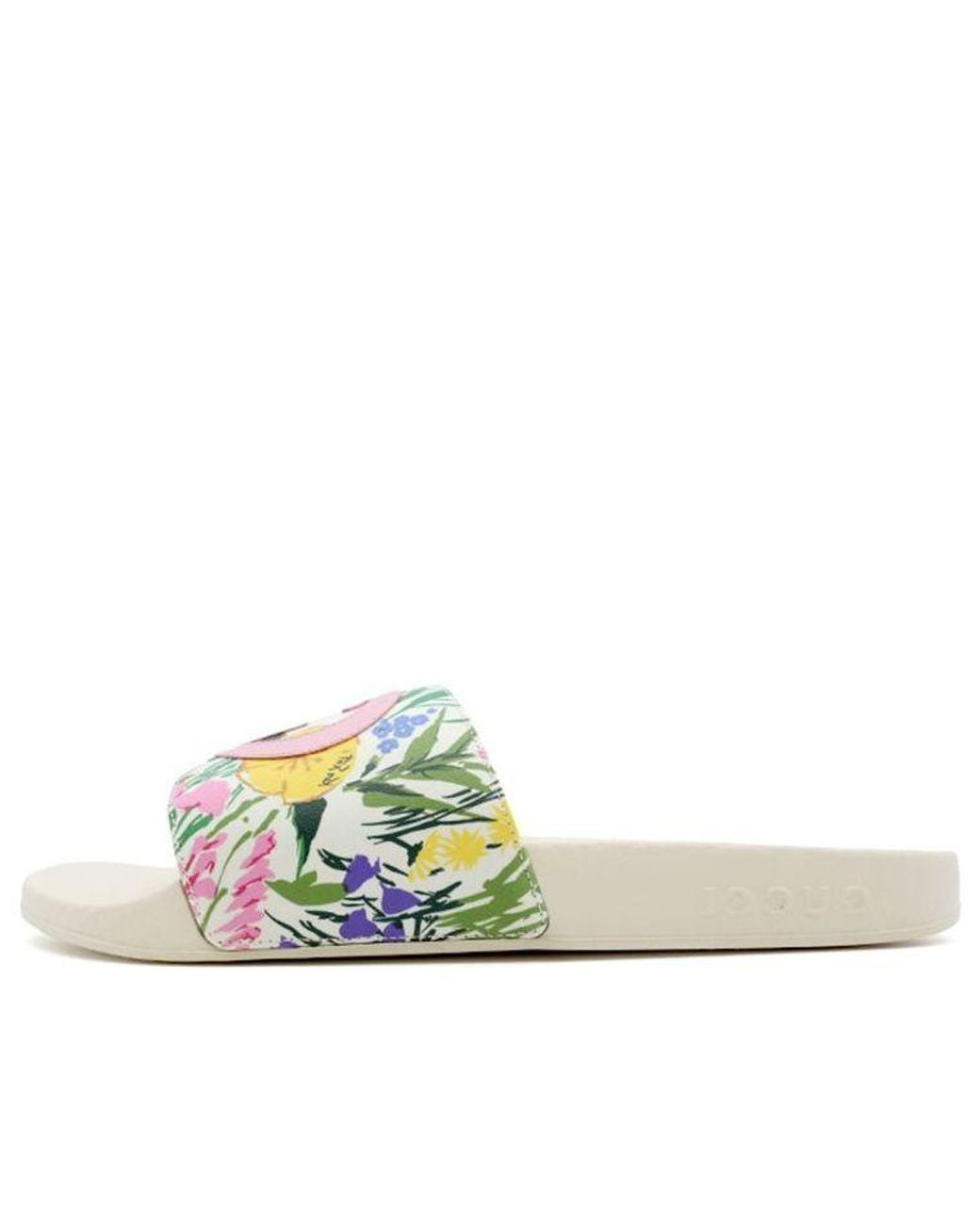 Gucci White (Wmns) Ken Scott Print Slide Sandal